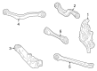 2024 Cadillac LYRIQ Lateral Link Diagram - 85635073