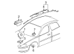 2008 Buick LaCrosse Air Bag Clockspring Diagram - 19168461