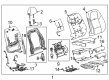 Cadillac ATS Seat Cushion Pad Diagram - 23392439