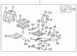 2014 GMC Yukon XL 1500 Seat Cushion Pad Diagram - 22771060