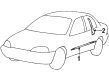 Chevy Metro Door Moldings Diagram - 30015317