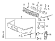 2006 Cadillac DTS Bumper Diagram - 15213398