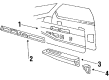 1986 Oldsmobile 98 Door Armrest Diagram - 20669679