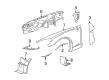 Chevy Corvette Fender Splash Shield Diagram - 15806317