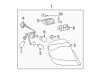 2008 Saturn Aura Tail Light Diagram - 25775365