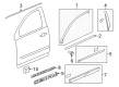 2012 GMC Acadia Door Moldings Diagram - 20827705