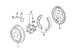 2004 Chevy Malibu Parking Brake Shoe Diagram - 18038582