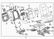 2017 Cadillac XT5 Seat Cushion Pad Diagram - 84085980