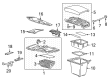 2022 Buick Enclave Cup Holder Diagram - 84683862