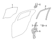 2015 Chevy Caprice Weather Strip Diagram - 92290690