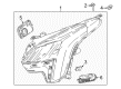 2018 Cadillac XTS Headlight Diagram - 84469439