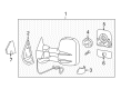 GMC Sierra 3500 HD Mirror Cover Diagram - 25861019