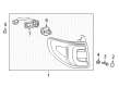 GMC Acadia Limited Tail Light Diagram - 19433883