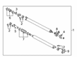 2020 GMC Sierra 1500 Driveshaft Yokes Diagram - 84555908