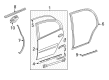 2007 Cadillac DTS Weather Strip Diagram - 15138732