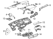 Cadillac CT4 Dash Panel Vent Portion Covers Diagram - 84829957