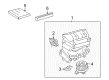 2010 Pontiac Vibe Blower Motor Resistor Diagram - 19184664