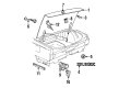 1992 Buick LeSabre Door Hinge Diagram - 25602096