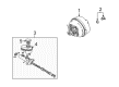 Cadillac SRX Brake Booster Diagram - 88967237