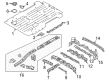 2016 Chevy City Express Front Cross-Member Diagram - 19317739