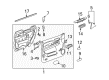 GMC Yukon XL 2500 Door Handle Diagram - 22855617