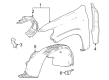 Chevy Colorado Fender Splash Shield Diagram - 84782827