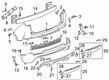 2021 Cadillac XT4 Bumper Diagram - 85134043