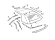 1996 Chevy Cavalier Weather Strip Diagram - 12362941