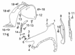 GMC Acadia Fender Splash Shield Diagram - 84498370