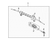 2009 Chevy HHR Rack And Pinion Diagram - 25956914