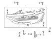 2023 Buick Envision Headlight Diagram - 85568147