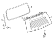 2023 Chevy Tahoe Weather Strip Diagram - 84921039