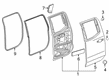 2023 Chevy Silverado 1500 Weather Strip Diagram - 84244793