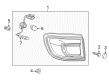 2013 Buick Enclave Tail Light Diagram - 23507295