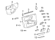 2007 Cadillac CTS Door Lock Switch Diagram - 19259955