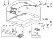 2008 Cadillac CTS Door Handle Diagram - 20864478