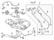 2020 Buick Regal TourX Fuel Tank Strap Diagram - 23474773