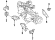 Pontiac LeMans Engine Mount Bracket Diagram - 90235305