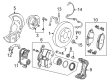 2024 Buick Encore GX Brake Backing Plate Diagram - 42640093