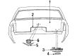 1984 Cadillac Fleetwood Emblem Diagram - 20216463