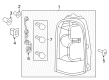 Chevy Uplander Tail Light Diagram - 15787132