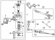 2011 Chevy Silverado 3500 HD Drag Link Diagram - 22913603