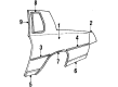 Oldsmobile Cutlass Supreme Fuel Filler Housing Diagram - 10248385