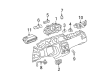 2009 Buick Lucerne A/C Switch Diagram - 25809219