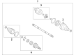 2018 Cadillac XTS Axle Shaft Diagram - 22744460