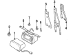 1998 Chevy Tracker Body Mount Hole Plug Diagram - 96057704