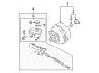 2009 Cadillac DTS Brake Master Cylinder Diagram - 18042795