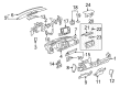 2013 GMC Sierra 2500 HD Dash Panel Vent Portion Covers Diagram - 22881581