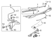 Chevy Corvette Wiper Blade Diagram - 84566978