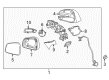 2021 Chevy Trax Mirror Cover Diagram - 42492879